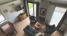 Strandslag Albatros 311 - Wohnzimmer mit Kamin